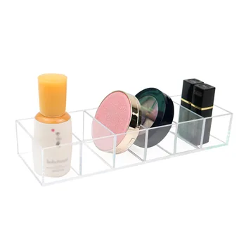 

1pc Transparent Acrylic Cosmetics Stratified Storage Box Drawer Type Dresser Organizer Desktop Makeup Holder Detachable 6 Grids