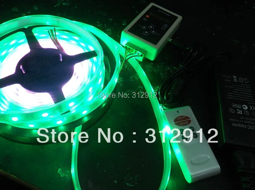 

5m led digital strip,DC12V input,WS2801IC+ WS2801 RF controller+ power adaptor kit