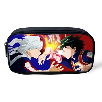 

New My Hero Academia Anime Pattern Pencil Bag for Children Girls Boys Storage Bag Women School Pencil Box Escolar Cosmetic Case