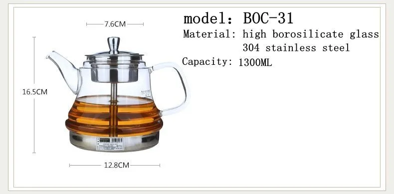 Индукционная специальная кастрюля, кастрюля для заваривания чая, специальная плита, стеклянный чайник из нержавеющей стали, чайник с внутренним вкладышем, паровой чайник