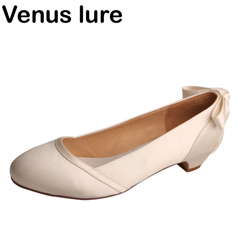 ivory satin court shoes