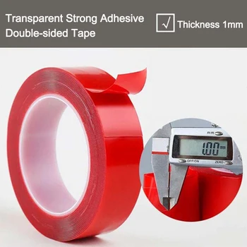 

Double Sided Acrylic Adhesive Sticker 5 to20 mm 3 Meters Car Auto Tape Heavy Duty Mounting Tape Clear Industrial Outdoor Tape