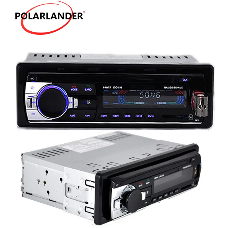 1Din 12V Car Stereo Audio In-Dash FM Aux Input SD USB MP3 Player bluetooth function music phone Car Radio remote control