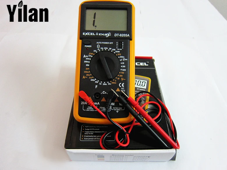DT 9205A LCD Display DMM Capacitance and hFE Test Multimetro Digital Multimeter AC To DC | Инструменты