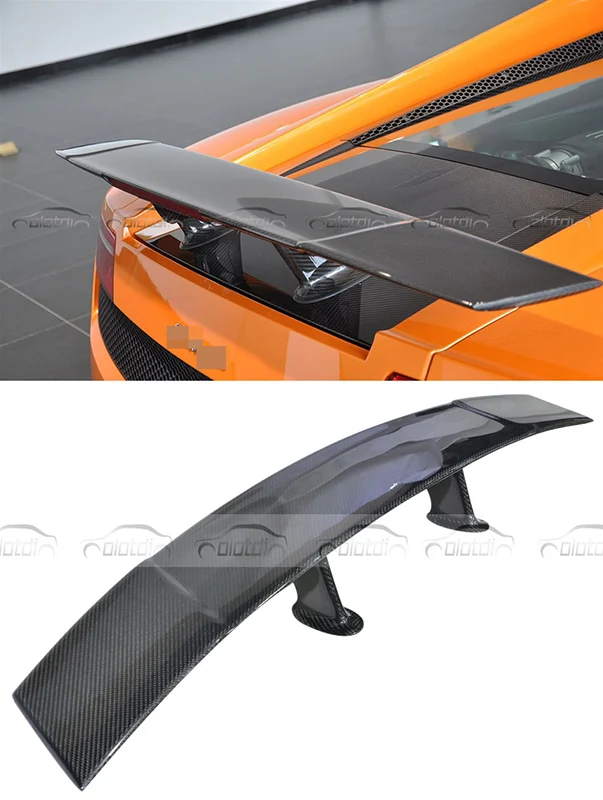 

OLOTDI Factory Car Styling Real Carbon Fiber Rear Wing Spoiler Splitter For Lamborghini Gallardo LP550 560 570 2010-2015