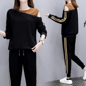 

Plus Size 5xl Tracksuit Women Ensemble Femme Survetement Women Two Piece Outfits Conjunto Feminino Year-old Female Costume