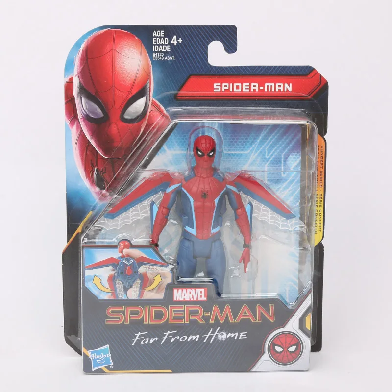 E3549 red spiderman 14 см Marvel игрушки Мстители Человек-паук вдали от дома ПВХ фигурка Человек-паук расплавленный человек Питер Паркер Коллекция Модель Куклы - Цвет: E3549 red spiderman