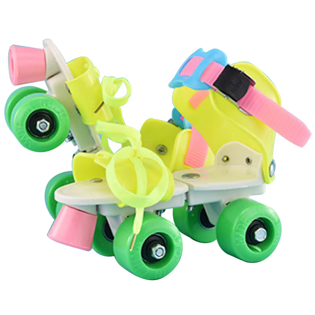 Дети роликовые коньки двухрядные 4 колёса Регулируемый размеры катание обувь раздвижные слалом роликовые коньки детские подарки