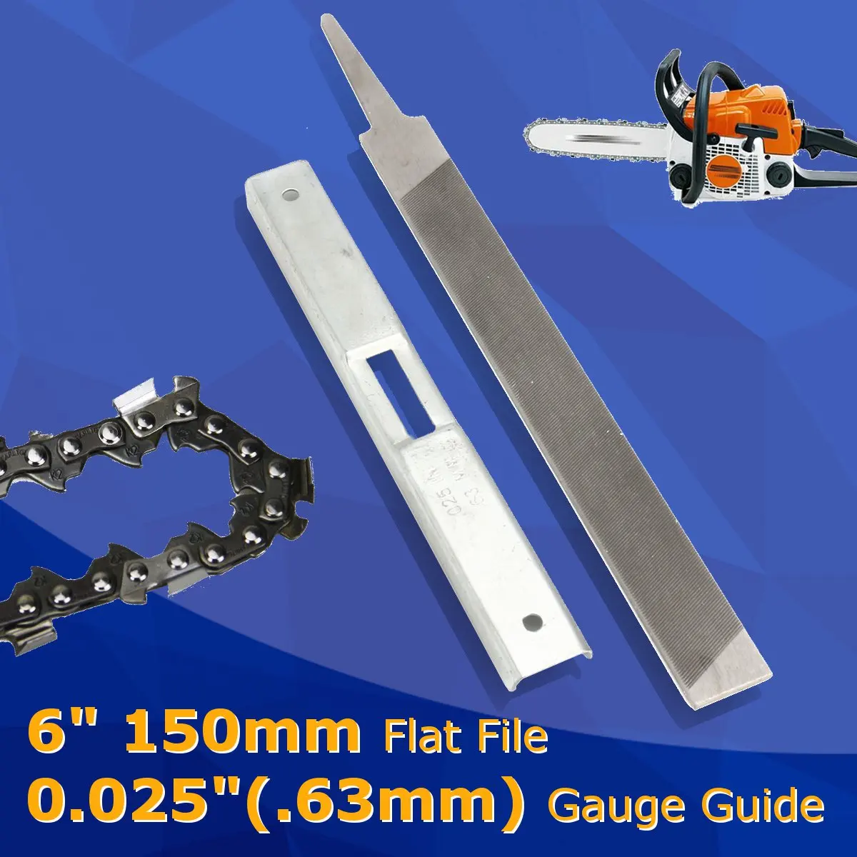 150mm Flat File Depth Gauge Kit for General Chainsaw STIHLs Raker Guide