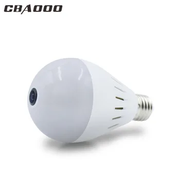 

CBAOOO Bulb Lamp Wireless IP Camera Wifi 960P Panoramic FishEye Home Security CCTV Camera 360 Degree Night Vision Support 128GB