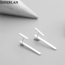 Простые 925 пробы Серебряные длинные серьги для женщин, горячая мода, Стерлинговое Серебро-ювелирные изделия brinco brincos bijoux