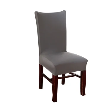 

Spandex Stretch Dining Chair Cover Elastic Slipcovers Solid Color Restaurant Seat Cover for Wedding Hotel Banquet38