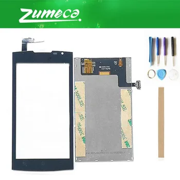 

High Quality For Prestigio MultiPhone PAP 4500 PAP4500 Duo PAP4500 LCD Display+Touch Screen Digitizer Black Color With Tape&Tool