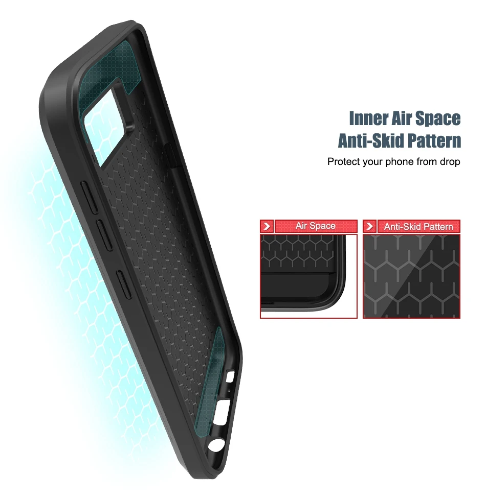 For Samsung S8 Plus Armor Case Galaxy S8 Hidden Card Slot Phone Cases  (6)
