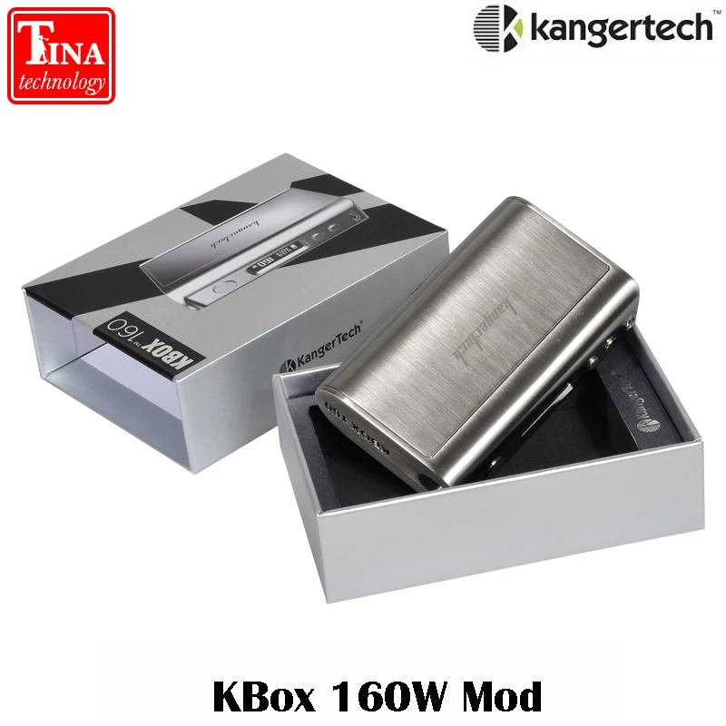 100% Original Kanger KBOX 160W TC VV/VW Box Mod Supports Ni/Ti/SS/NiCr Powered by Two 18650 Batteries for free shipping | Электроника
