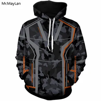

Movie Avengers 3 Iron Man Tony Coat Print 3D Men/Women Hoodies Sweatshirts Hooded Jacket Spring Autumn Black Fashion Tracksuits