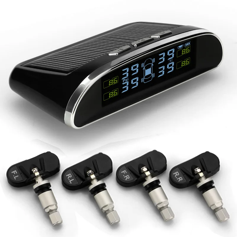 Солнечная энергия автомобиля TPMS провод в реальном времени цифровой дисплей