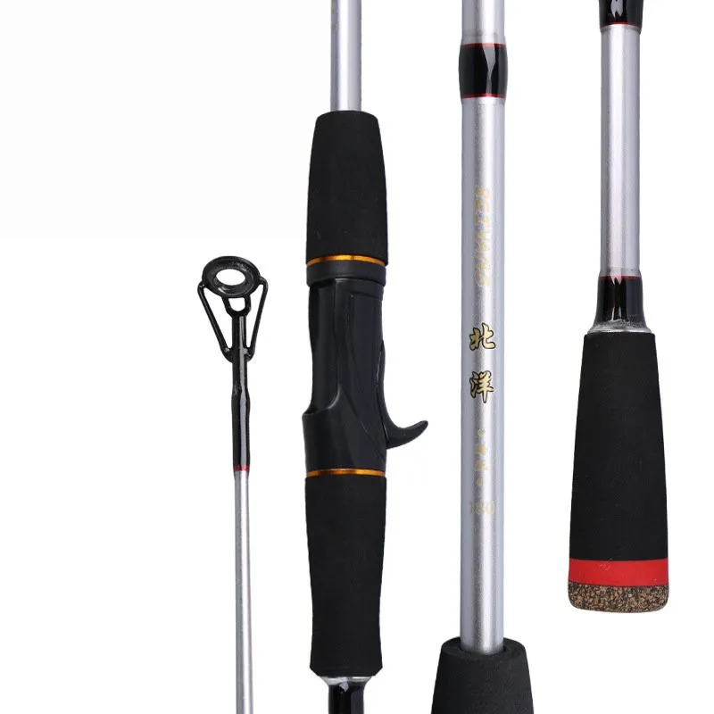 

High Carbon pole with EVA handle Portable 1.8M/2.1M 2 Sec M Power 6-12LB Line Weight Carbon Casting Spinning Lure Fishing Rod
