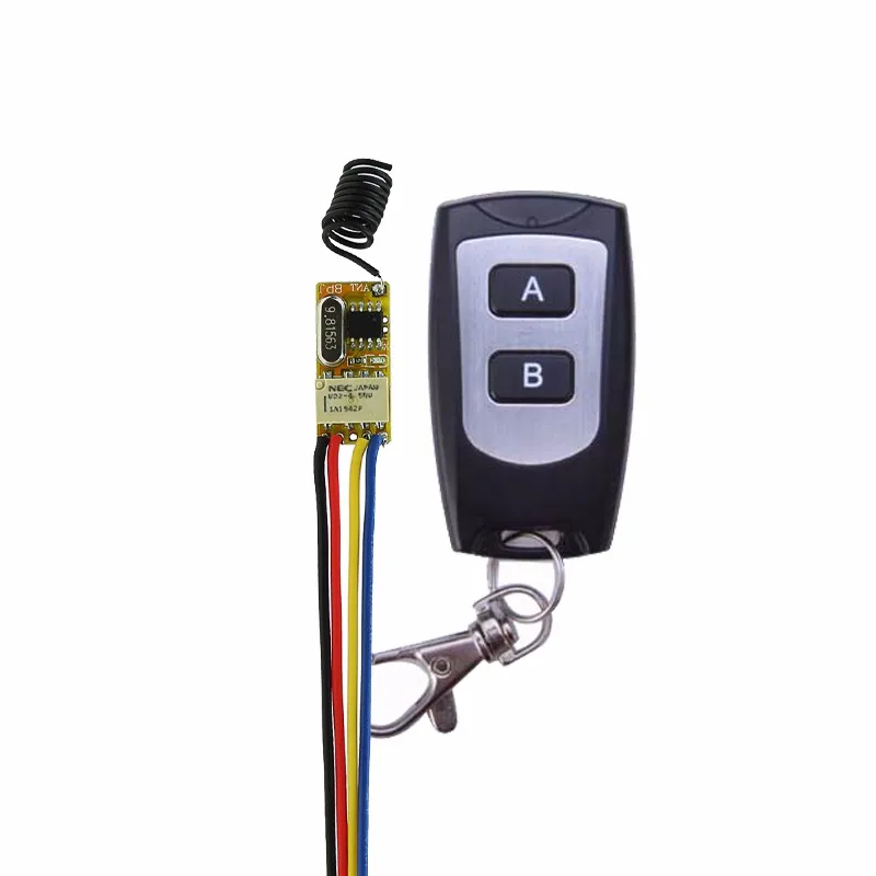 Interruptor de Controle Mini Remoto Micro Receptor Relé 4.5 5 7.4 9 12 Pequeno Wireless Switch Normalmente Aberto Fechado 200 Pçs - Lote 3.7 v 1 Cheap Interr.