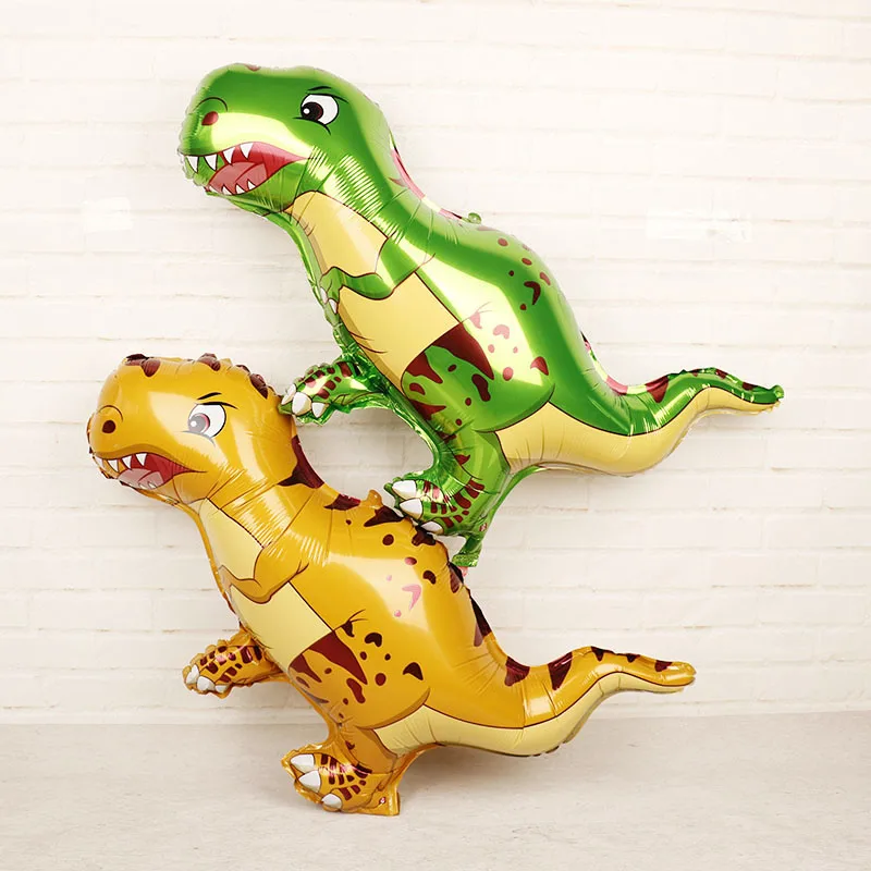 

1pc Giant Dinosaur foil balloon boy animal balloons children birthday jungle party dinosaur jurassic world decorations ballon