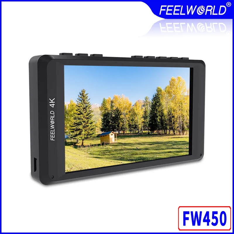 Feelworld FW450 4.5 inch DSLR Camera Field Monitor IPS Small HD 1280x800 4K HDMI Input Output Light Weight Portable LCD Monitors zhiyun