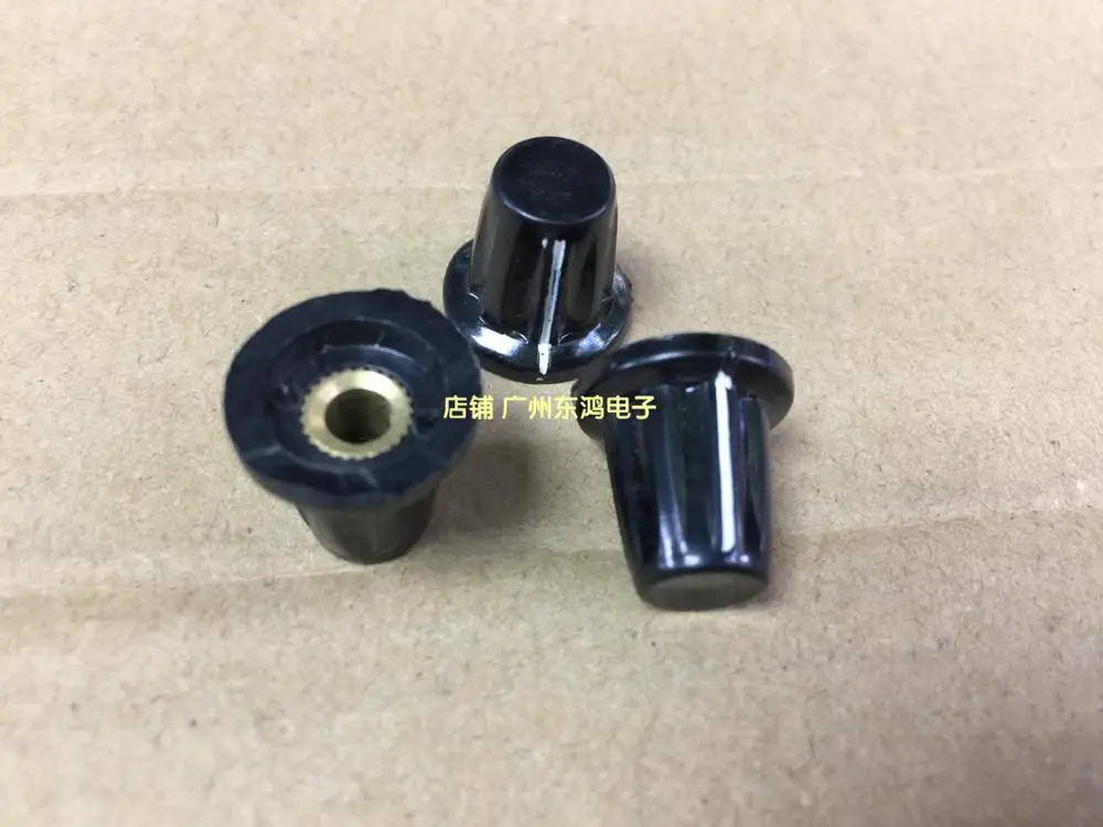2pcs Cap Type Lock Screw, Knob 16x15mm, Black Knob Cap, Inner Hole, 4mm