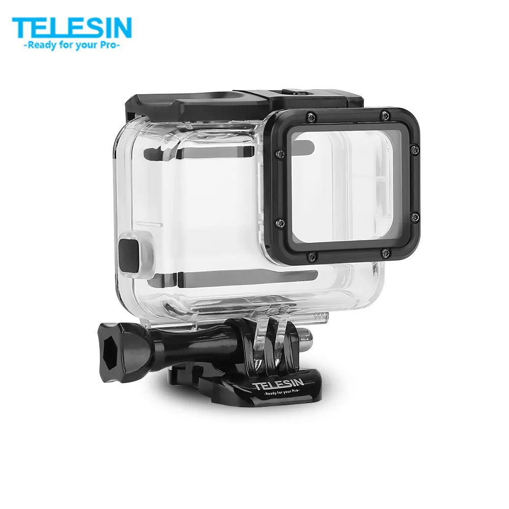 Подводный водонепроницаемый чехол TELESIN 45 м + сенсорный для Gopro Hero 5/ 6 7 черные