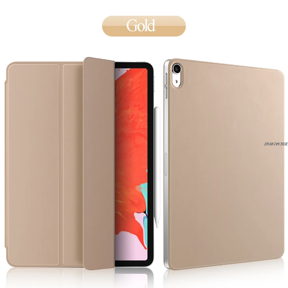 Для iPad New Pro 11 чехол 2018 Магнитный чехол Funda Поддержка беспроводной зарядки для Apple Pencil PU кожаный смарт-чехол