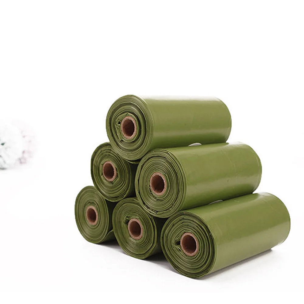 

16Rolls Degradable Dog Poop Bags Eco-Friendly Pet Waste Bags Set Rolls Dog Poop Bags With Dispenser Capsule Waste Bags