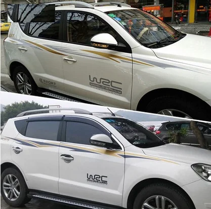 Декоративный дизайн автомобиля Высококачественная полоса наклейки автомобиля тени автомобиля и водонепроницаемый солнцезащитный крем без цветного выцветания прочный
