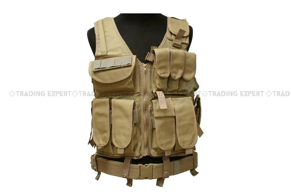 SAND Военные, армейские, охотничьи песок боевой жилет VT-05 00591 - Цвет: SAND