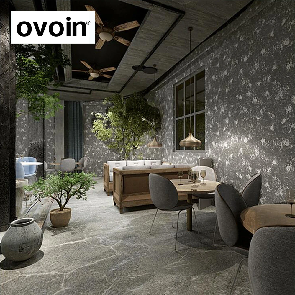 industril concrete texture wall design gray grey wallpaper modern