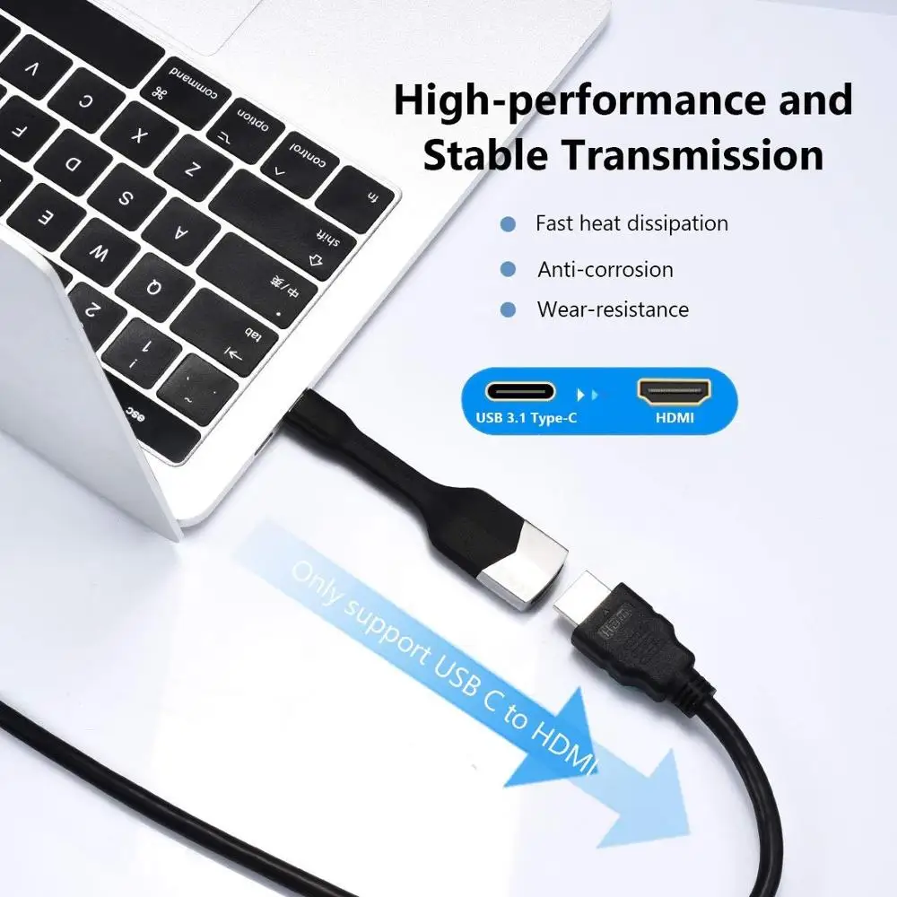 LTGEM Тип C USB HDMI 4 к 30 Гц кабель адаптер для MacBook samsung Galaxy S10/S9 huawei mate 20 P20 Pro адаптер| |