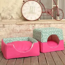 New Fashion Multi-functional Dog house Free Shipping Cat Mat Orange Pink Blue 3 colors 2 size cloth pet kennels Wholesale
