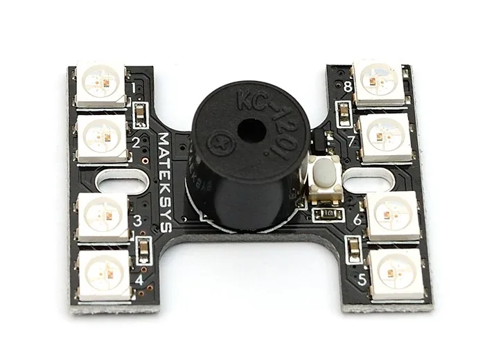 

Matek H-Type Tail Light WS2812B LED & Loud Buzzer Dual Modes for FPV Racing Mini Quad