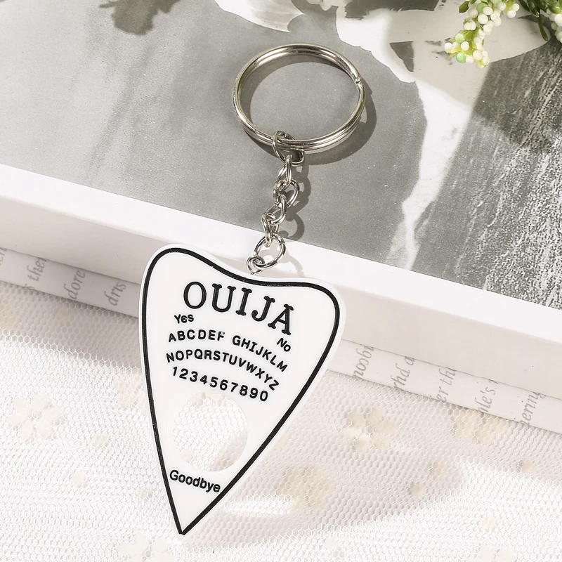 1 шт. брелок Ouija Planchette амулеты блеск Ouija доска кулон в виде сумочки брелоки для женщин