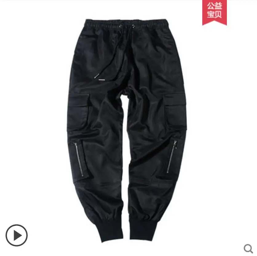 M-3XL Новинка мужская одежда GD модный стилист мульти Pocke комбинезоны уличные брюки с резинками на щиколотках плюс размер костюмы