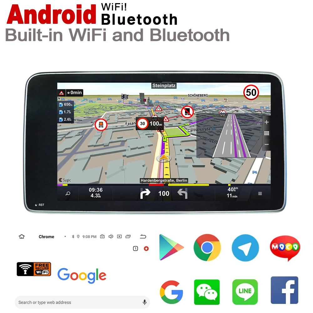 Android 7,0 up ips Автомобильный плеер для Mercedes Benz gla класса X156~ NTG стиль Авторадио gps навигация 2 Din WiFi