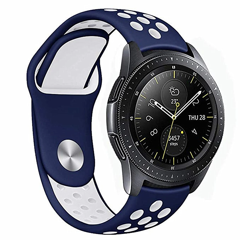 22 мм 20 мм силиконовый ремешок для samsung Galaxy Watch 46 мм 42 мм Active 2 gear S3 S2 Frontier/классический ремешок для Huami Amazfi Bip