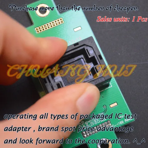  eMMC BGA169 test socket eMMC test fixture BGA169-SD-12X16 11.5X13mm