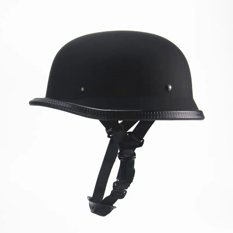 

HobbyLane Unisex 57-62cm ABS Plastic Motorcycle Helmet for Harley Motorcross Capacete Half Helmet Retro Matte Bright Black Hot