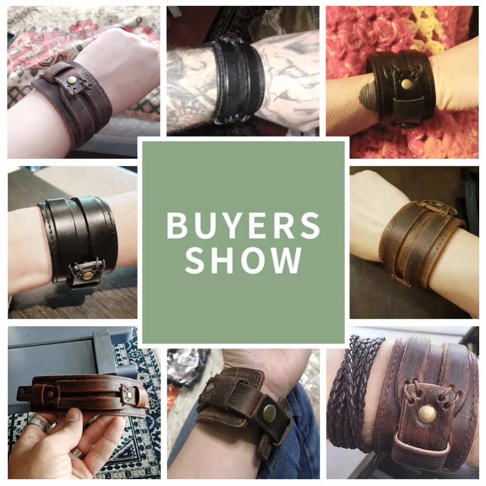 Браслет манжета мужской кожаный с двойным широким ремешком|bracelet rope|bracelet fashionfashion