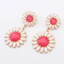 Модные сумки через плечо серьги Подсолнух 12 шт./лот