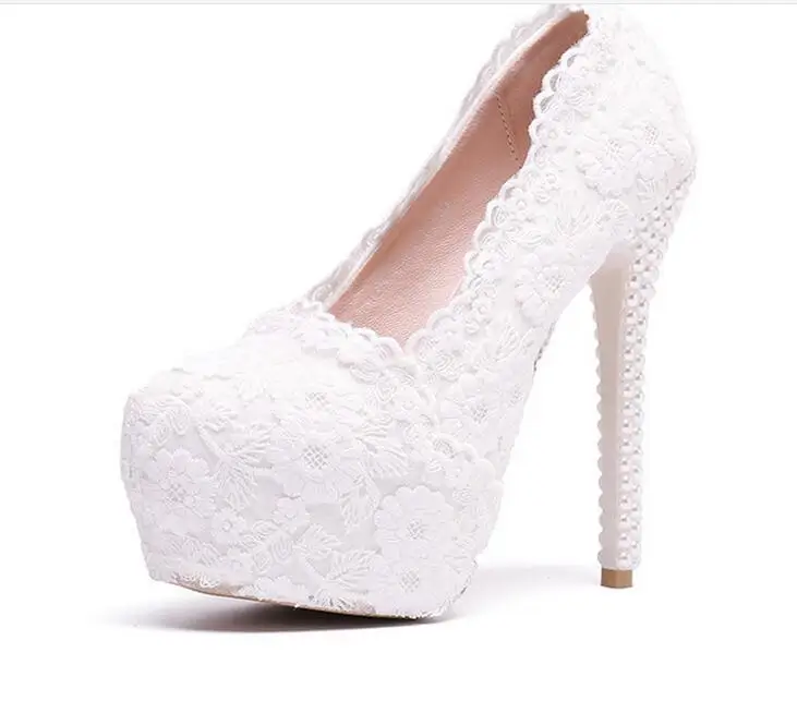 Новые белые женские свадебные туфли с цветочным принтом, модные туфли с ремешком на щиколотке и кисточками, женские туфли на платформе и высоком каблуке