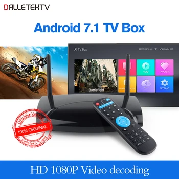 

Dalletektv Android 7.1 TV Box Original Chip RK3229 Quad Core 2.4GHz WiFi Full HD H.265 4K Output TV Box TV Receivers