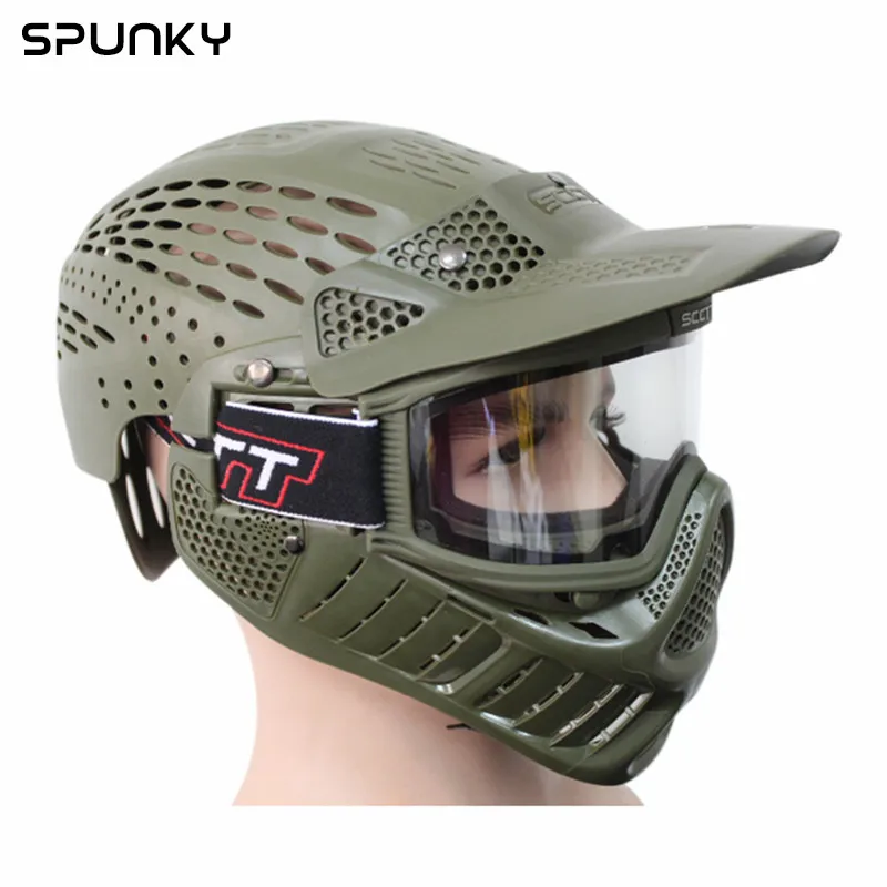 Buy GREAT Scctt Paintball Mask Helmet Full Coverage