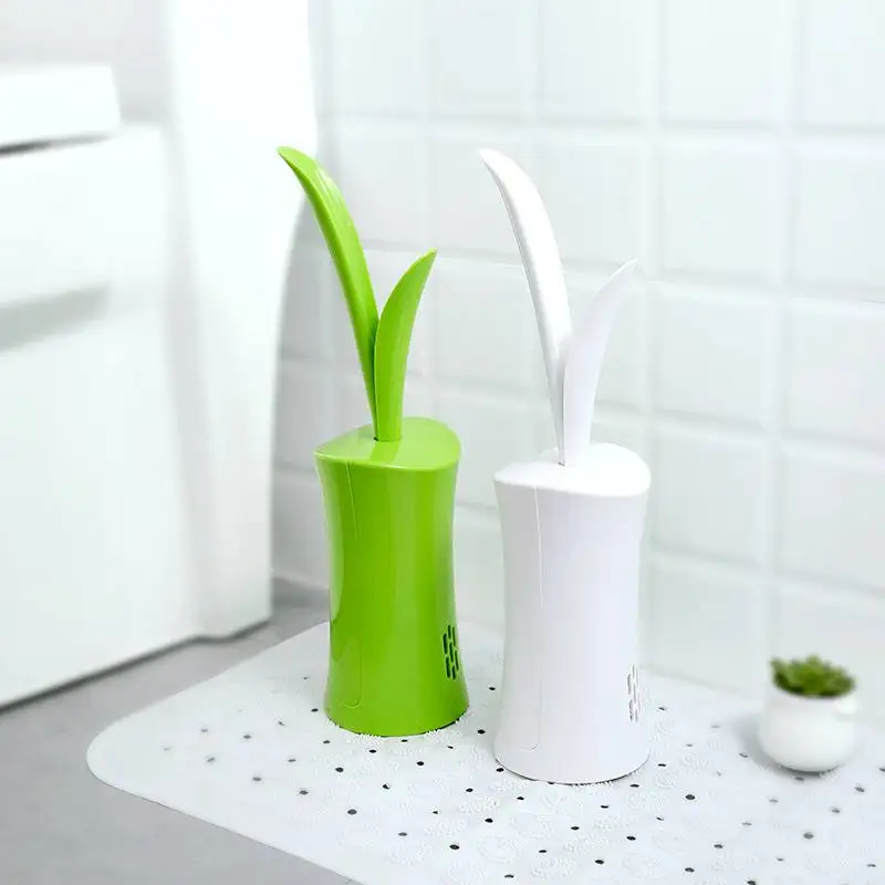 

1pcs 1Pcs plastic S Type Soft Cleaning Brush Toilet Brush Corner Bending Type
