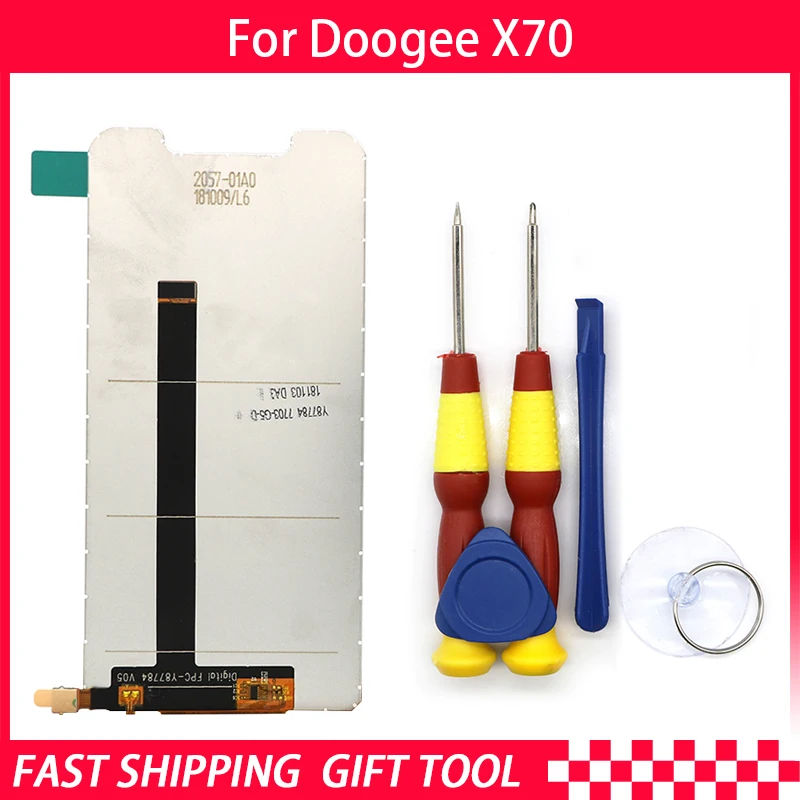Новинка оригинальный ЖК-дисплей ЖК-экран для DOOGEE X70 сменные детали + инструмент