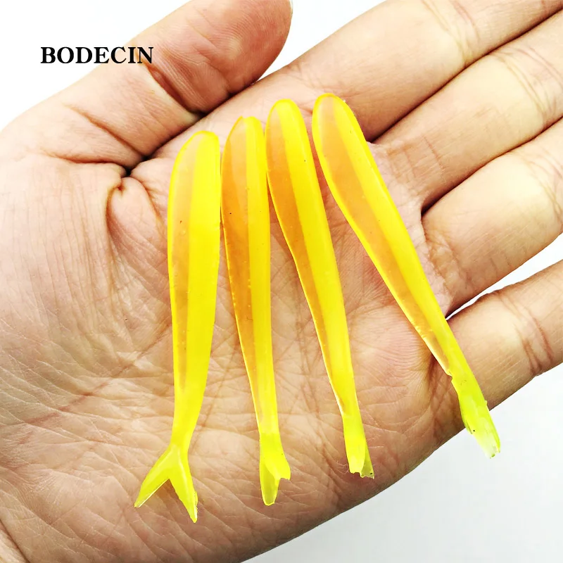12pcs Fishing Lure Tiddler Baits Lures Double Forked Tail Soft Silicone Lure Fish Tackle Shad Pesca Plastic Swimbaits 63mm 1 (2)