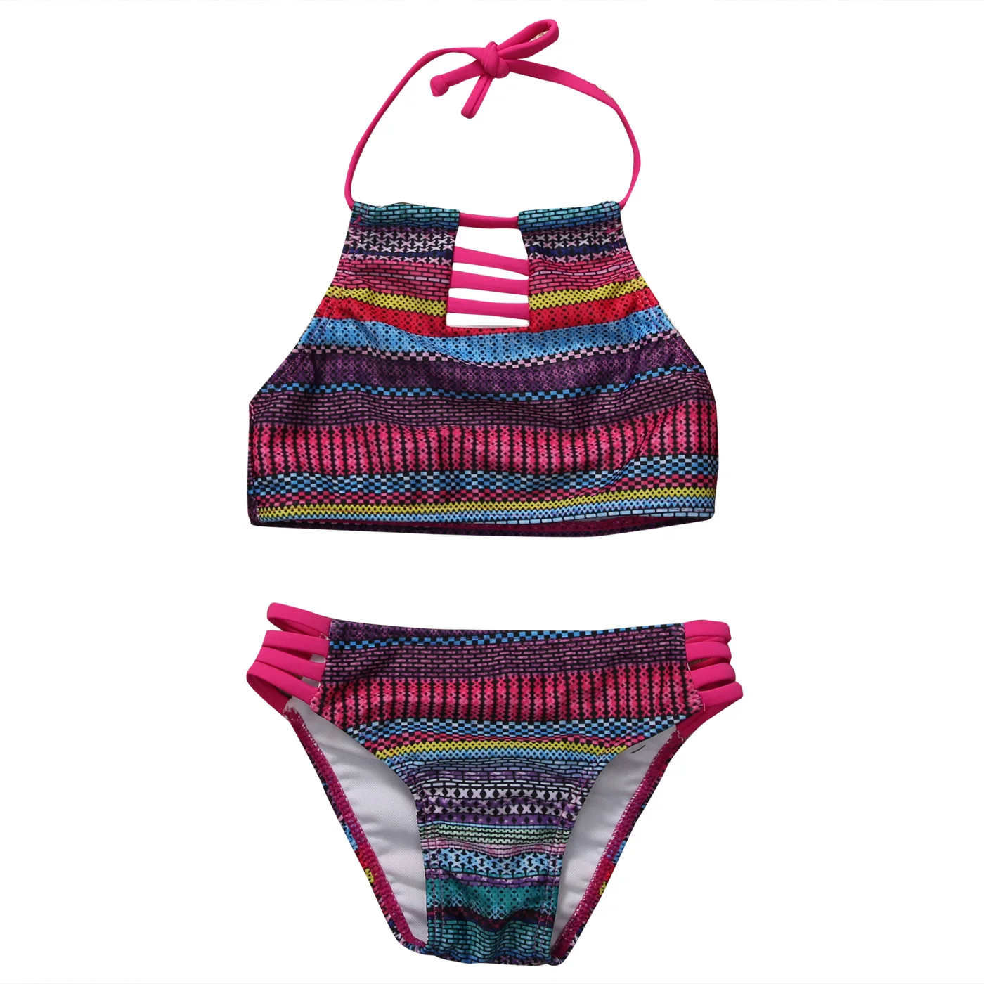 

Baby Girls Swimsuit 2017 New Print 2PCS Baby Girl Summer Tankini Swimwear Kid Children Swimsuit Bikini Set Swimsuit